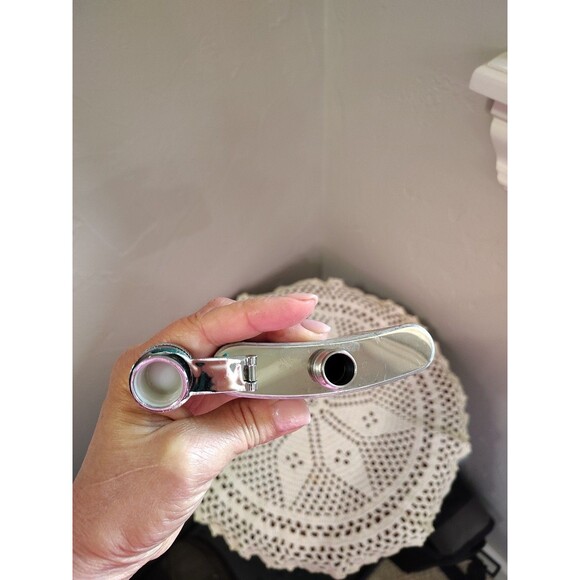 DEWAR'S STAINLESS STEEL 4OZ. SCOTCH WHISKEY Empty FLASK - Picture 8 of 10